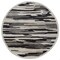 Homeroots 6 ft. Round Black & Gray Camouflage Area Rug 396197 - alternate 1